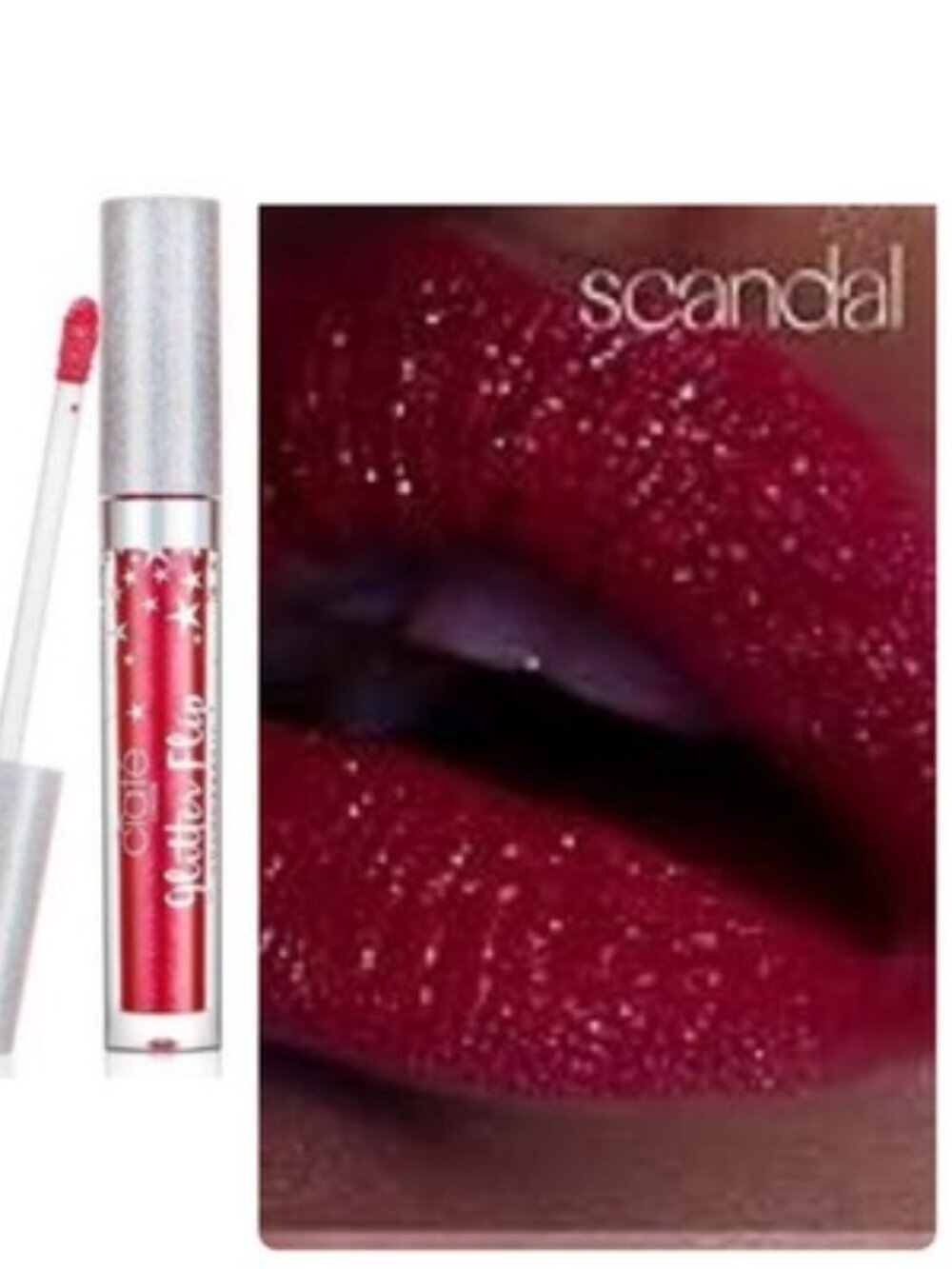 NEW *VAULTED* Ciate London Glitter Flip Holographic lipstick in Scandal